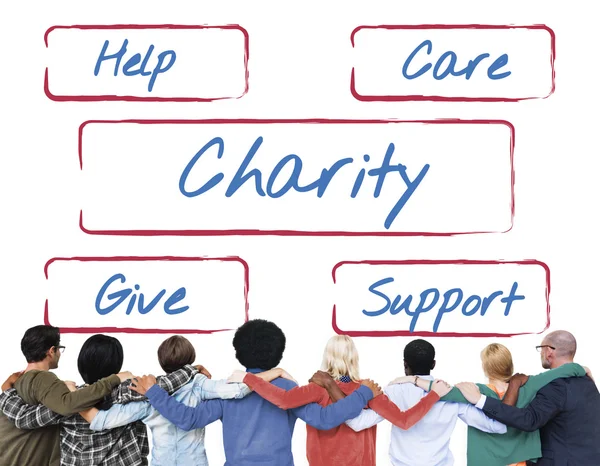 Diversity people and Charity Donations concept — Stock Photo, Image