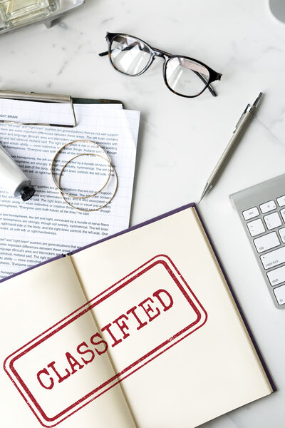 Documents and diary on table