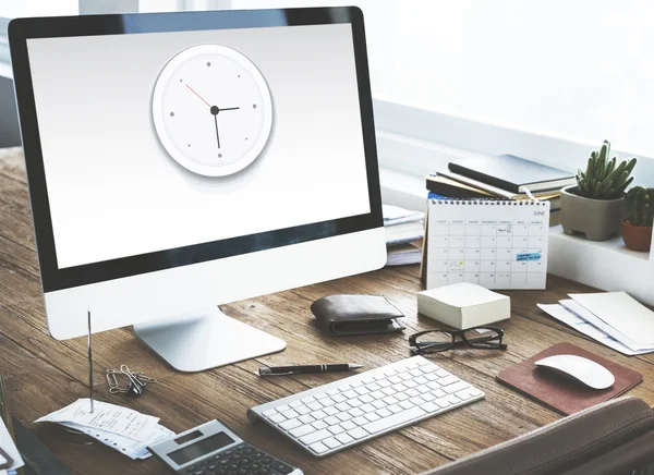 Computer in working place — Stock Photo, Image