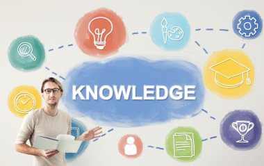 Poster çalışma iş adamı