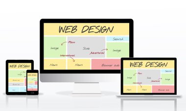 Tasarım şablonu Web tasarımı ile