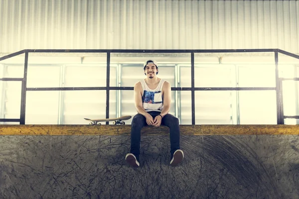 Man skateboardista a extrémní sport — Stock fotografie