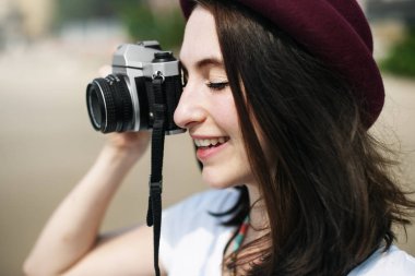 güzel fotoğrafçı kız