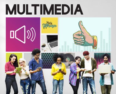 Farklı devisces kullanan öğrenciler