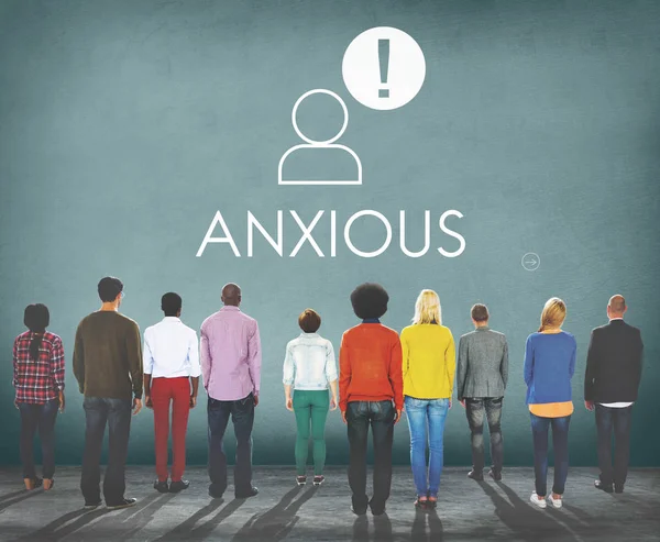 Diversity people and Anxious concept — Stock Photo, Image