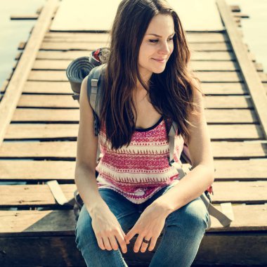 doğada vakit kadın