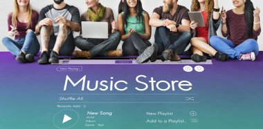 insanlar cihazlar ile katta oturur