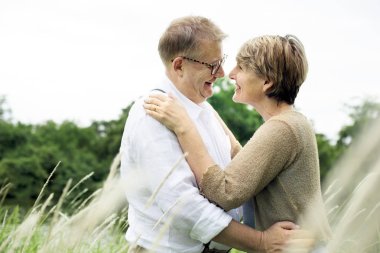 Olgun çift birlikte vakit