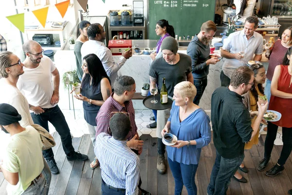 People interacting with each other — Stock Photo, Image