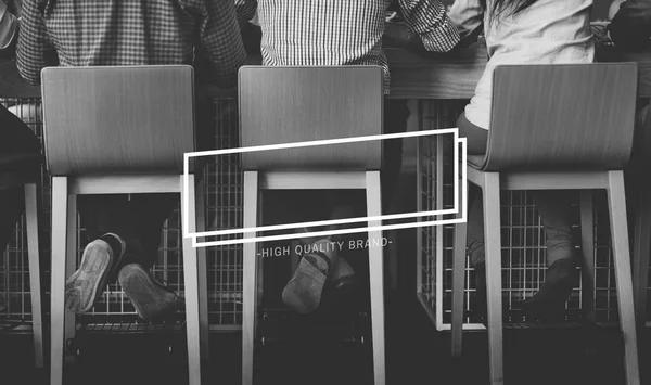 Diversity People Sitting on Chairs at the cafe — Stock Photo, Image