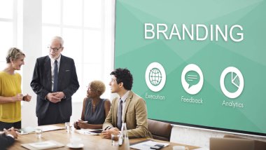 Ofiste çalışan iş ekibi.