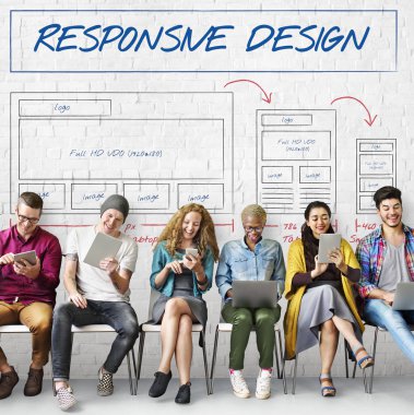 İnsanlar dijital araçları tarama  