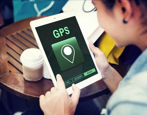 Gps ターゲット コンセプト — ストック写真