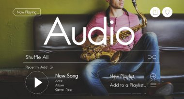 Saksafon tutan jazzman