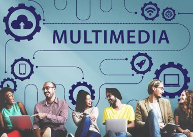 çeşitlilik arkadaşlar duvarının yakınında 