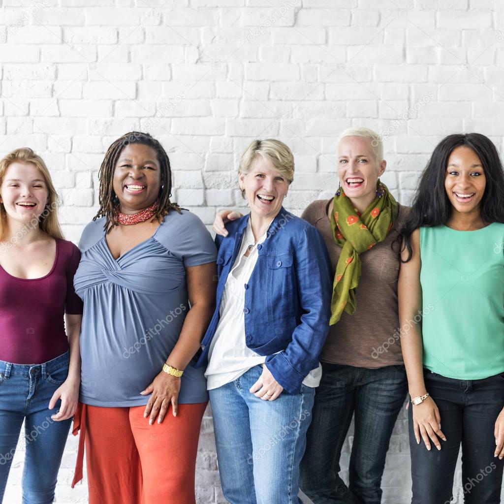 diversity smiling women