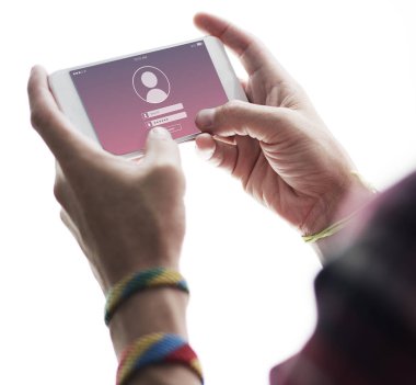 Dijital cihaz ekranında kavramı 