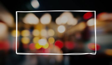 Bulanık şehir ışıkları geceleyin