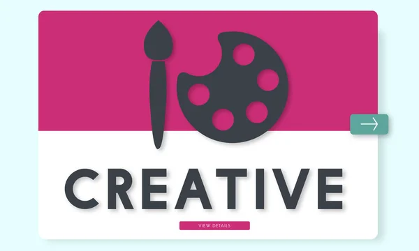 Banner gráfico creativo — Foto de Stock