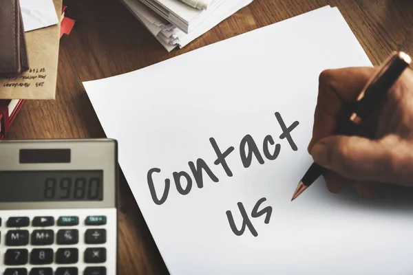 Person writing notes — Stock Photo, Image