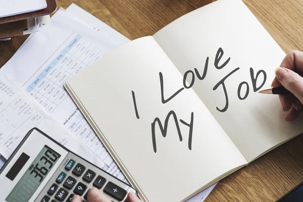 Person writing notes — Stock Photo, Image