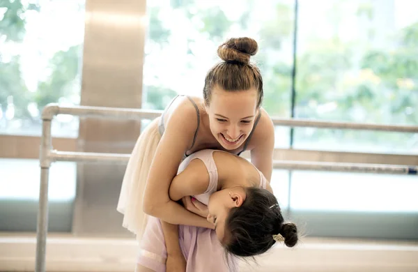Two ballerinas Training Performance — Stock Photo, Image