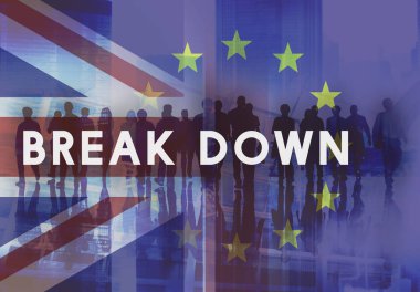 Kalabalık iş adamları