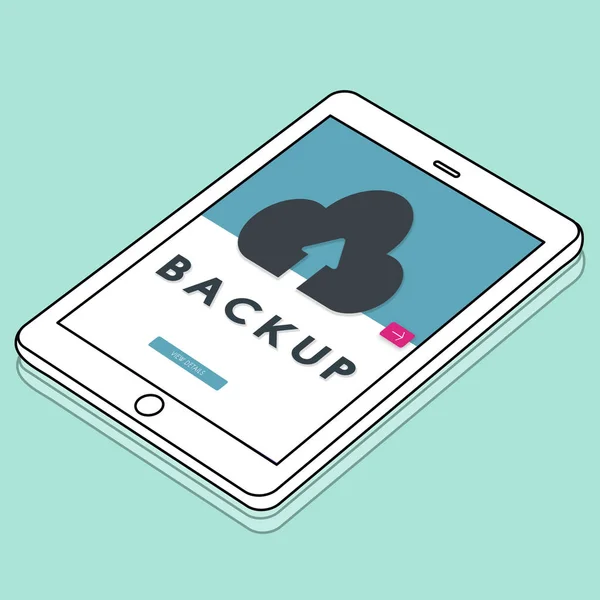 Formgivningsmall med Backup — Stockfoto