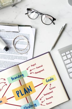 Belgeler ve notlar ile günlüğü