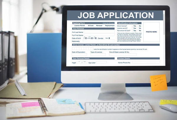 Computer in working place — Stock Photo, Image