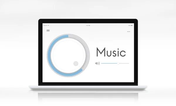 Design Template with Music — Stock Photo, Image