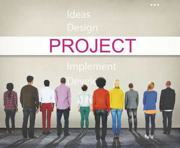 Diversity People und Projektdesign-Konzept — Stockfoto