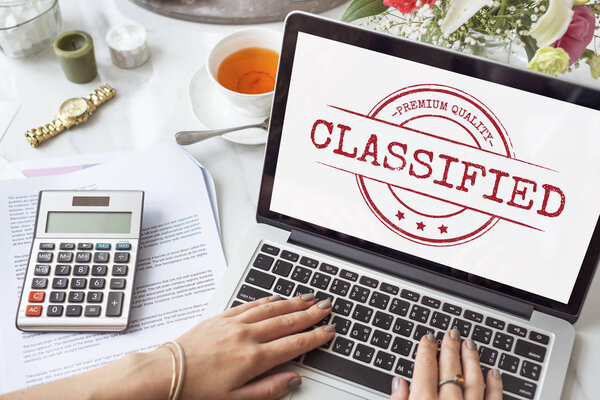  Woman working with laptop