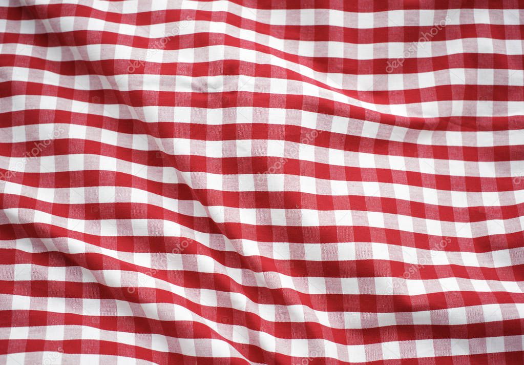 Red Checked Tablecloth