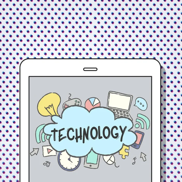 Design-Vorlage mit Technologie — Stockfoto