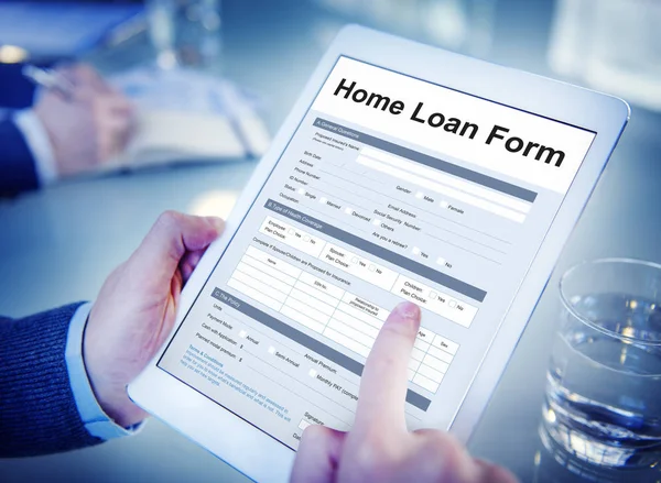 Home Loan formulier Concept — Stockfoto