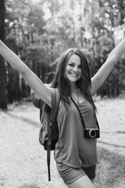 Ormandaki kadın Gezgin