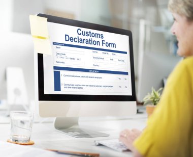 iş kadını bilgisayar ile çalışma