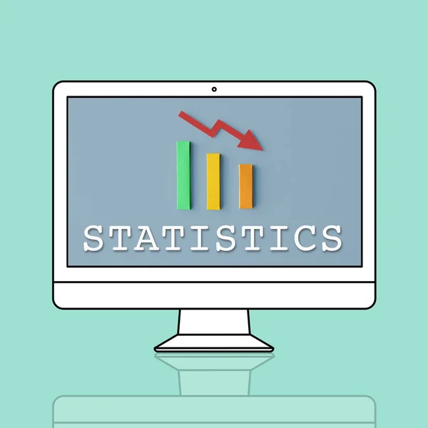 통계와 디자인 서식 파일 — 스톡 사진