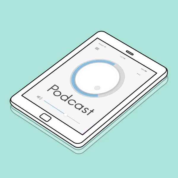 Plantilla de diseño con podcast — Foto de Stock