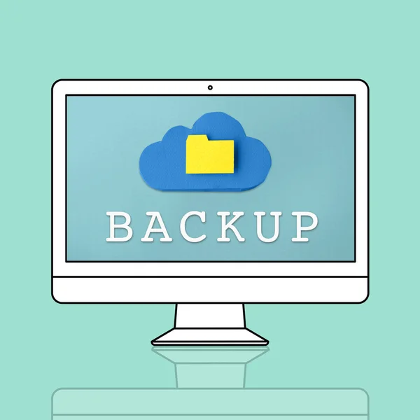 Modelo de design com backup — Fotografia de Stock