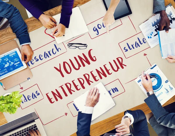 Concetto di giovane imprenditore — Foto Stock