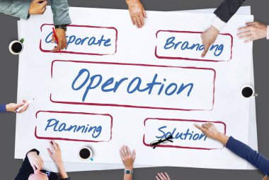 iş adamları iş işlem kavramı ile