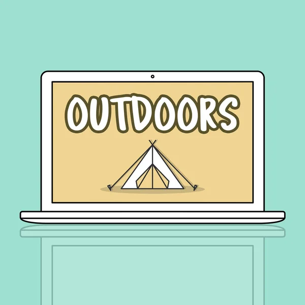 Design Template with Outdoors — Stock Photo, Image