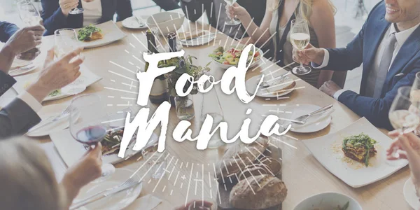 Gente de negocios y comida Mania Concept —  Fotos de Stock