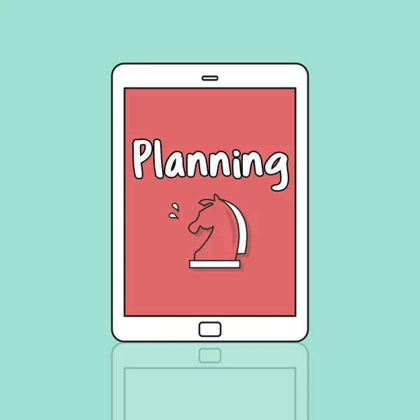 Ontwerpsjabloon met de Planning — Stockfoto