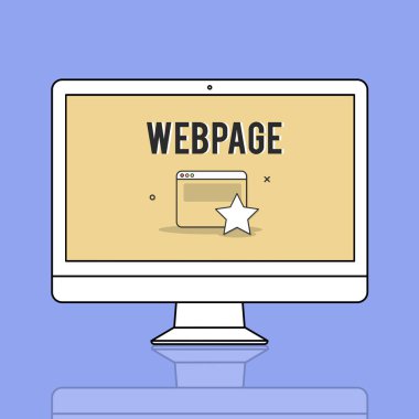 Web sayfası ile tasarım şablonu