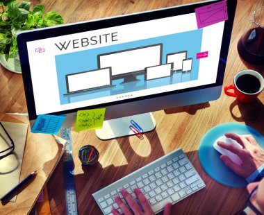 Web tasarım konsepti ile bilgisayar