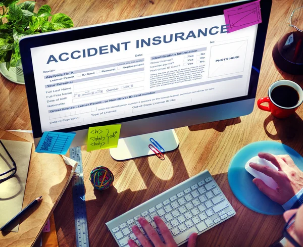 Accident Insurance Application Form Concept — Stock Photo, Image