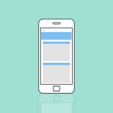 Tasarım şablonu ile hareket eden telefon